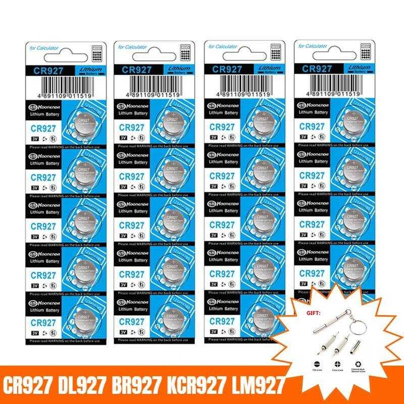 แบตเตอรี่ลิเธียม CR927 3V 2-60 ชิ้น CR 927 DL927 BR927 CR927-1W สำหรับรีโมทคอนโทรล ไฟ ของเล่น นาฬิกา