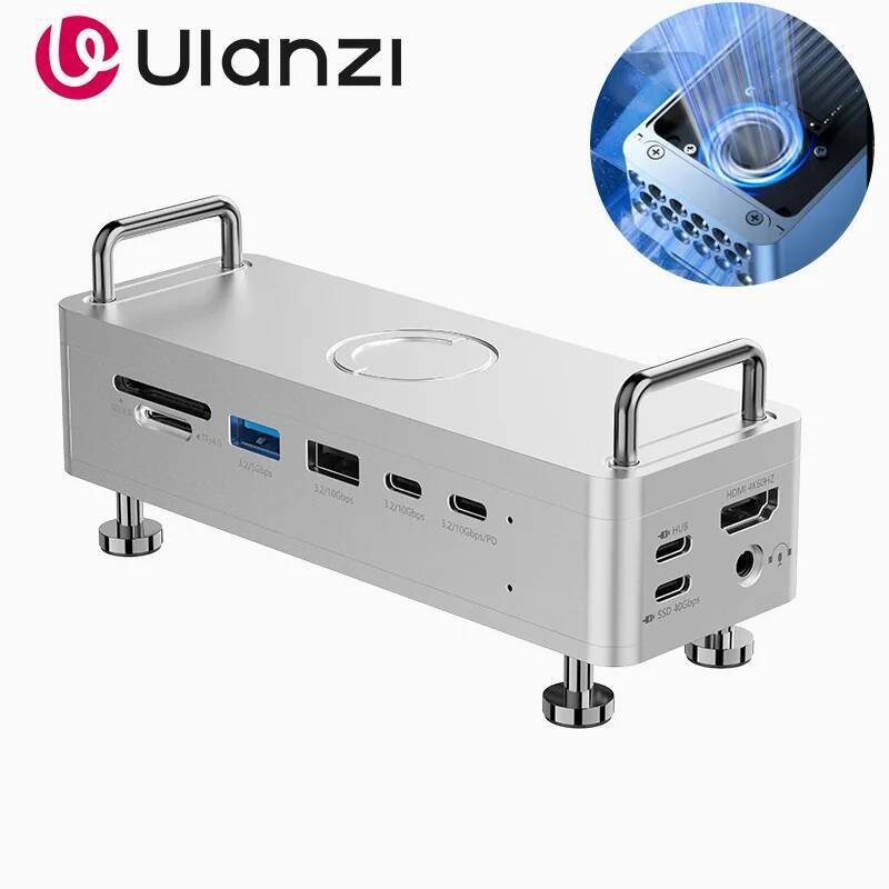 Ulanzi QT03 Docking Station USB-C Type-C SD FT4.0 4K HDMI 60HZ HD แนวตั้ง Hub 8TB USB4 40Gbps สําหรั