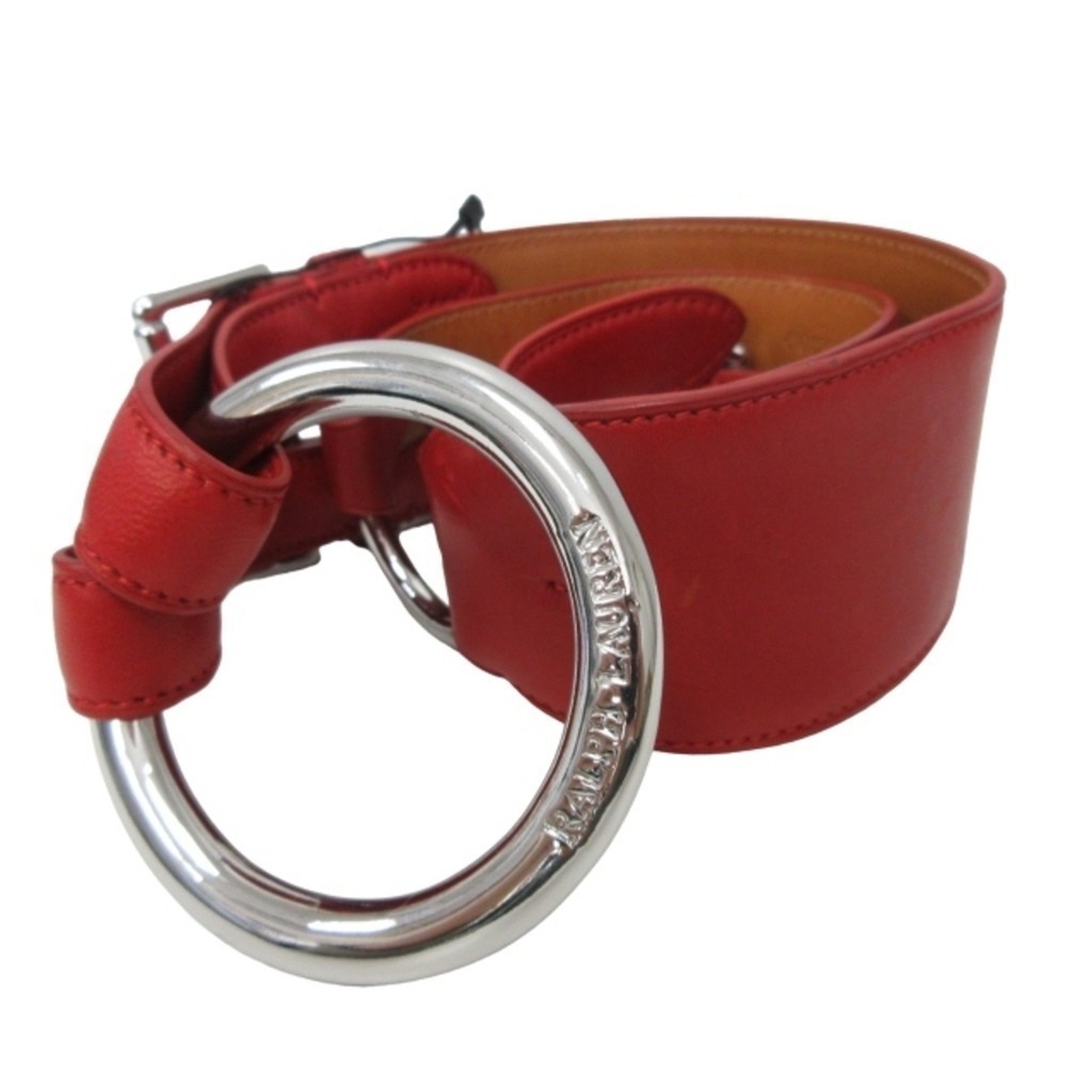 Ralph Lauren Leather Belt W Strap Red S Direct from Japan Secondhand