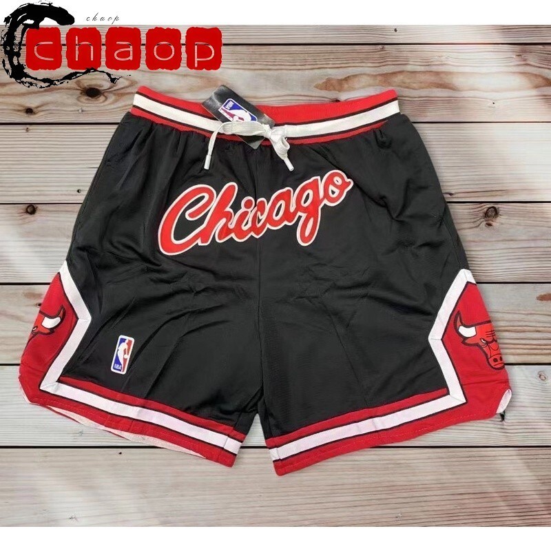 2024 กางเกงบาสเก็ตบอล Chicago Bulls Unisex การพิมพ์ 3D กางเกงขาสั้นผู้ชายแห้งเร็ว
