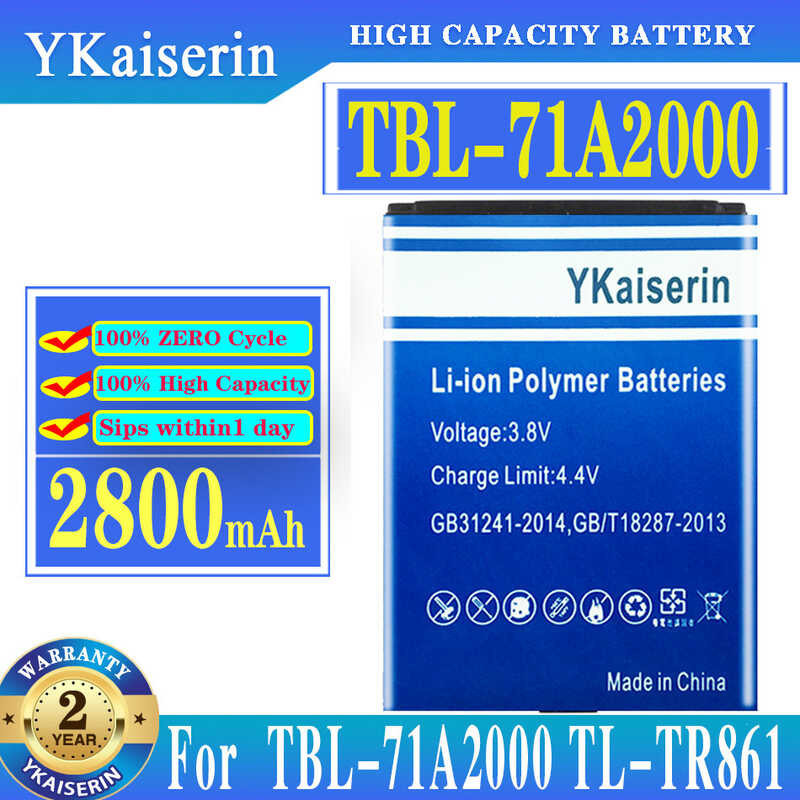 YKaiserin 2800mAh TBL-71A2000แบตเตอรี่, สำหรับ TP-Link TL-TR861 2000L TL-TR761 M5250 M5350 M7000