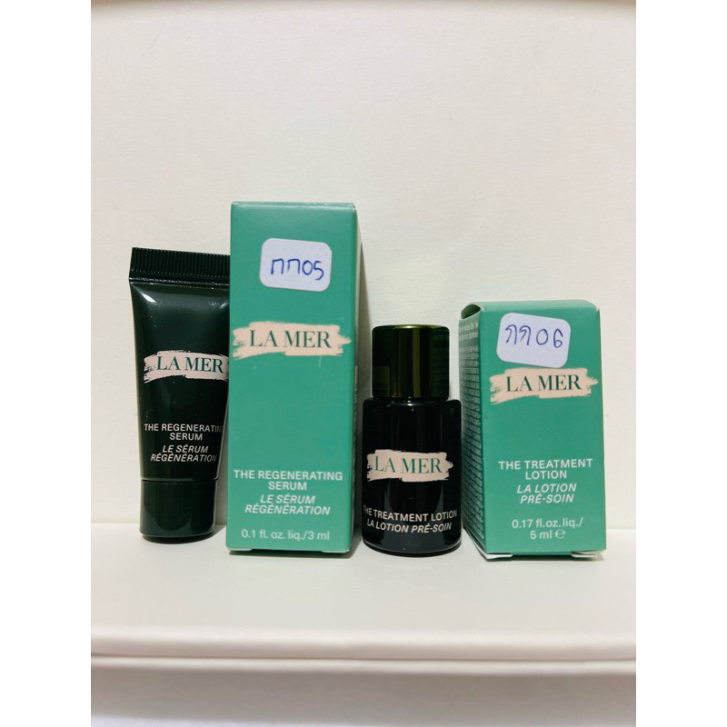 Lamer#ชุดSetทดลองบำรุงหน้า#Lamer The Regenerating Serum(3ml)+The Treatment Lotion Pre-Soin(5ml)