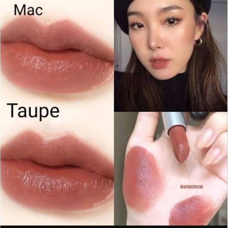 ฟิกเกอร์ แท้100% Mac Matte Lipstick  ไซส์ขาย สี616 #Taupe  ลิปสติกเนื้อแมท