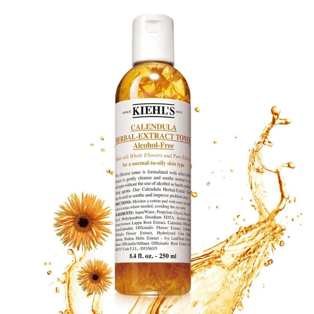 ♞,♘,♙KIEHL'S CALENDULA HERBAL EXTRACT ALCOHOL-FREE TONER 250 ml.
