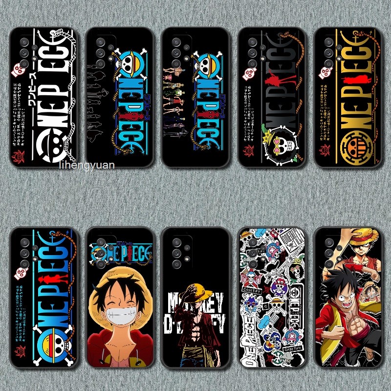 One Piece Samsung A52 A52S 5G เคสสีดําซิลิโคนอ่อนนุ่มอะนิเมะแนวโน้มการออกแบบใหม่ยอดนิยมเคสโทรศัพท์ที่ชื่นชอบ