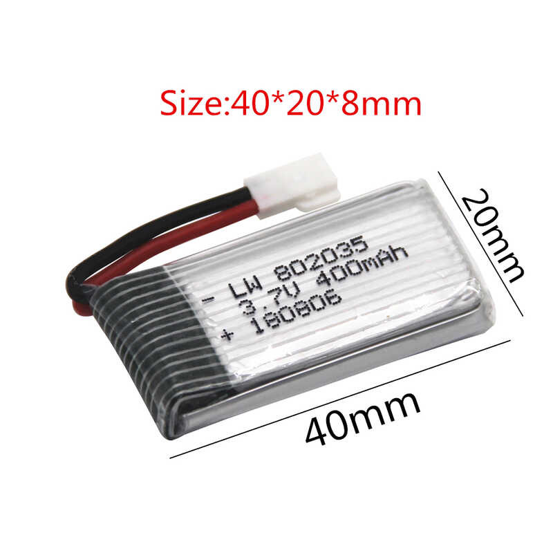 5Pcsอัพเกรด3.7V 5F9 400Mahแบตเตอรี่lipoสำหรับh107 H31 Ky101 E33c E33 U81
