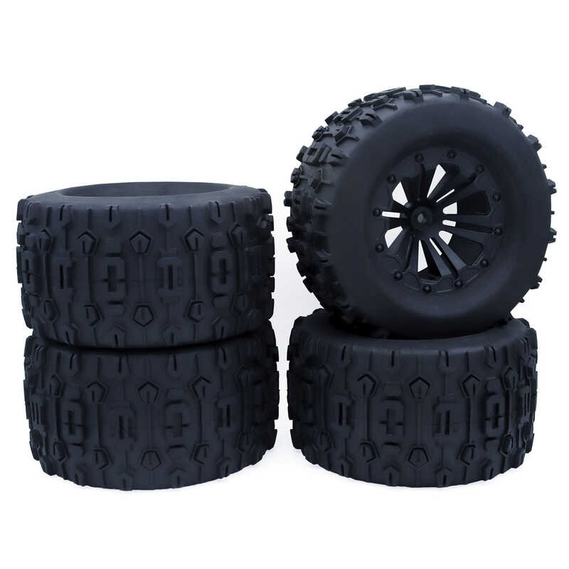 Δ ZD Racing 4Pcs 1/10 ยางรถบรรทุกมอนสเตอร์ 120 125 มม. ล้อยางสำห