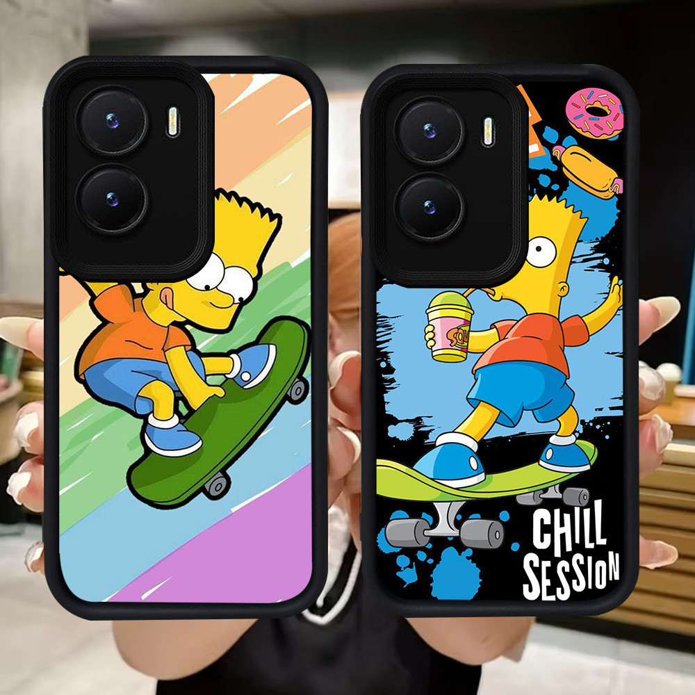 Q76 Simpson soft Casing สําหรับ VIVO Y35 IQOO Z9X Y01 Y01A Y55 Y75 Y56 Y15a Y16 Z9 Y15s Y22s Y22 13 