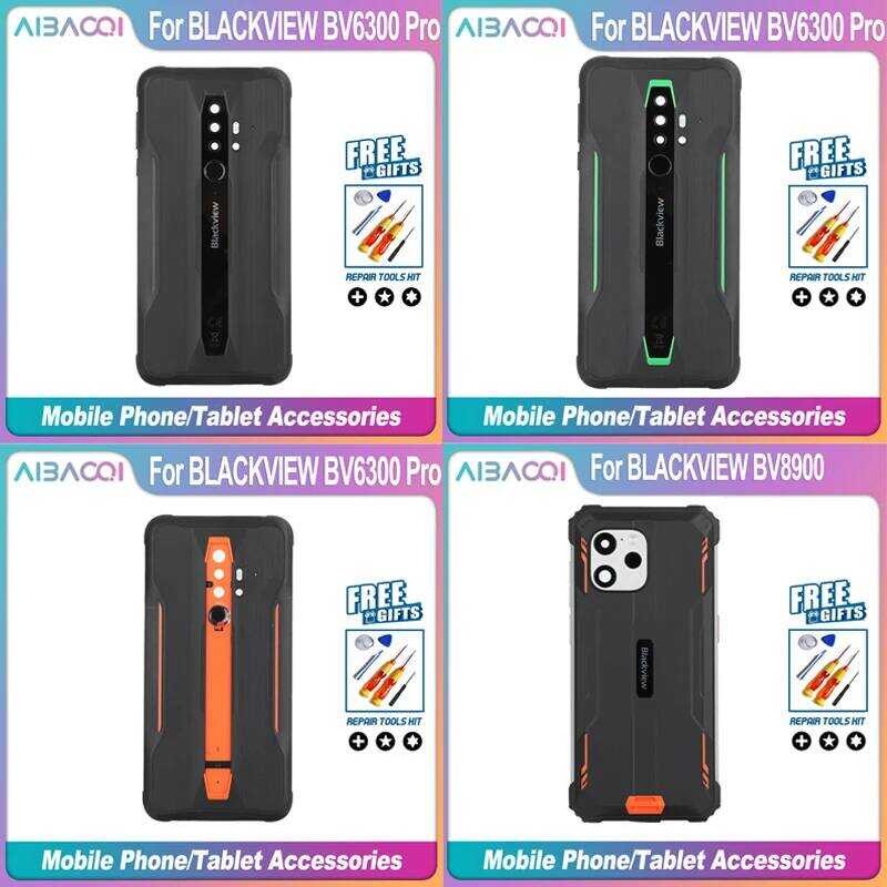 ▥ Aibaoqi ยี่ห้อใหม่ฝาครอบด้านหลังสําหรับ Blackview Bl8800 Bv6300 Pro Bv8900 เปลี่ยนอุปกรณ์เสริ