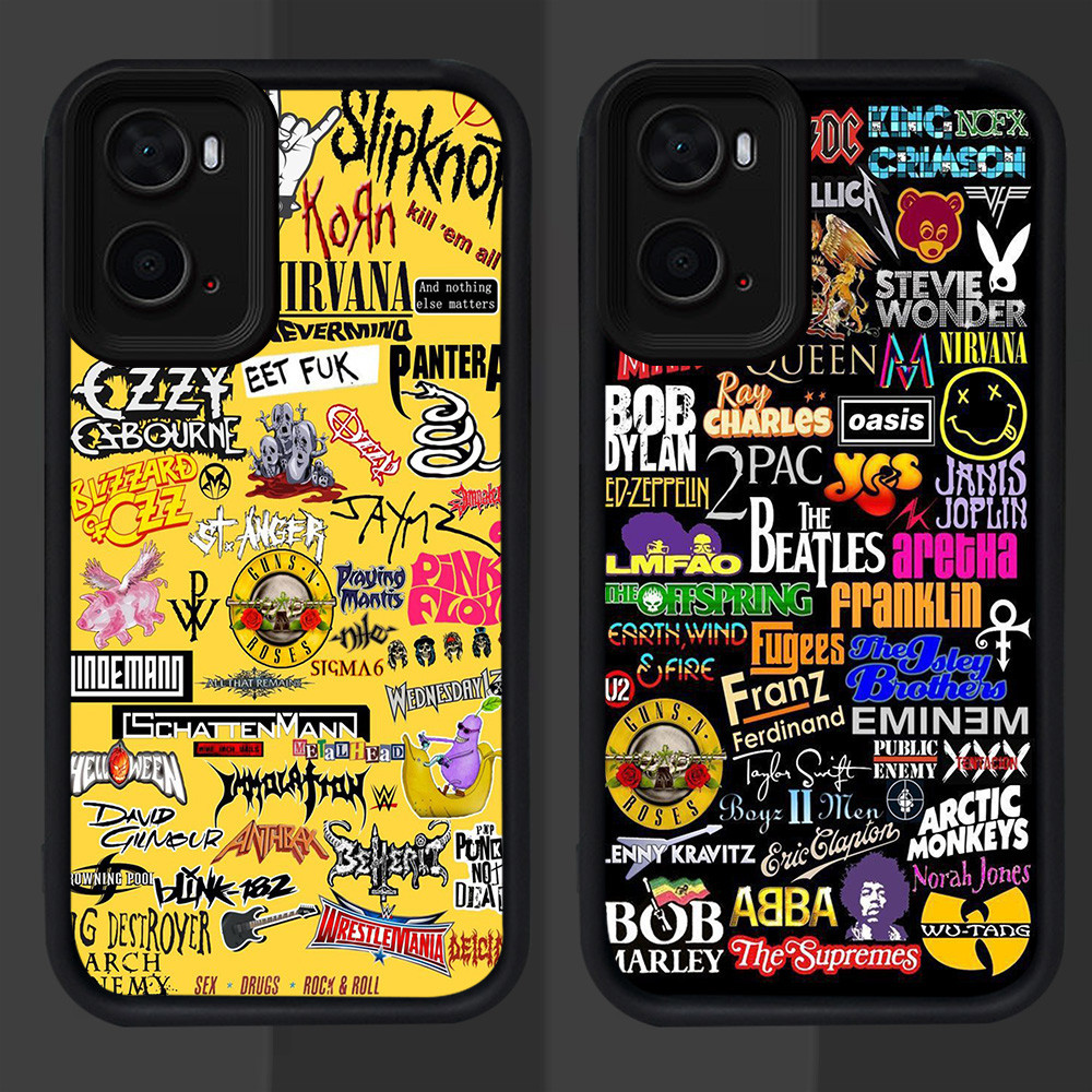 R25 Rock Band OPPO K10 A76 A36 A56S A77 A57 A96 5G Case
