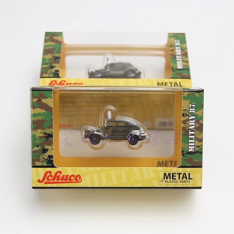 Schuco Schuco 1: 87 VW Typ 181 ตํารวจทหาร Volkswagen Gendarmerie โมเดลรถตกแต่ง Out of Print Car Mode