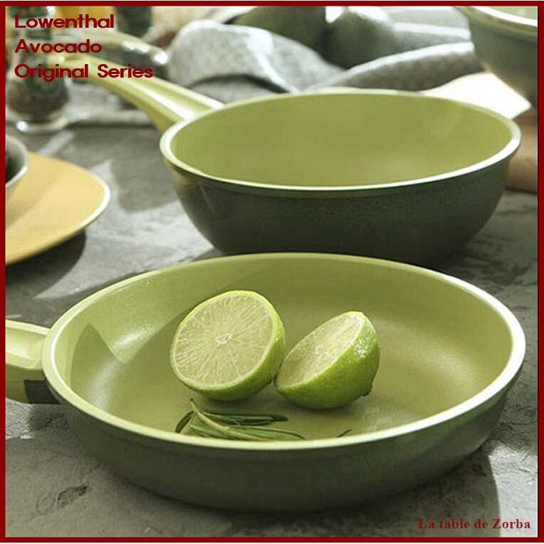 Lowenthal [Germany] Avocado Nature Frying Pan Wok Grill Pan Glass Lid Series