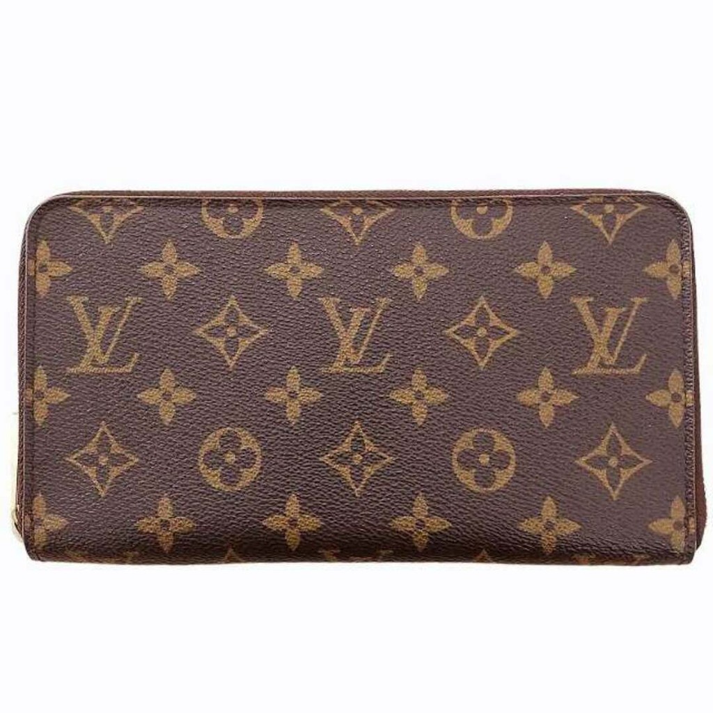 Louis Vuitton Zippy Organizer M60002 กระเป๋าสตางค์ใบยาว Monogram สีน้ําตาลโดยตรงจากญี่ปุ่นมือสอง
