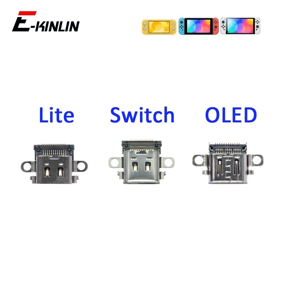 คอนโซล USB Type-C ชาร์จพอร์ตซ็อกเก็ตหญิงพอร์ตขั้วต่อ Charger ซ็อกเก็ตแจ็คสําหรับ Nintendo Switch OLED Lite NS