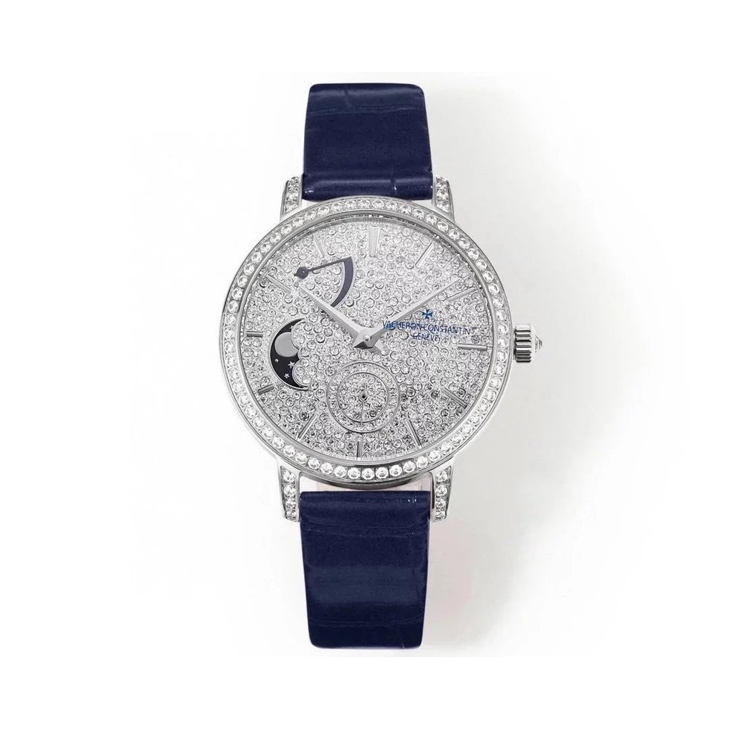 [คุณภาพสูง] นาฬิกา Jiangshi Denton Raid Series Moon Phase พร้อมเส้นผ่านศูนย์กลาง 36 มม.รอบเคสสีขาวห