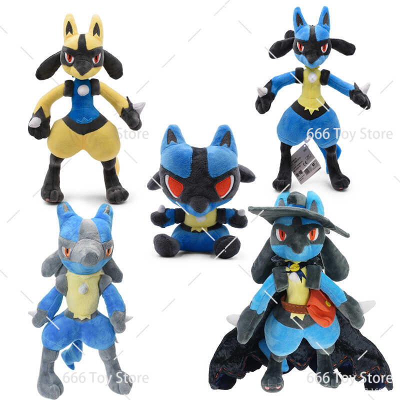 5 ชิ้น TAKARA TOMY LUCARIO SHINING LUCARIO ตุ๊กตาของเล่นตุ๊กตาน่ารัก P