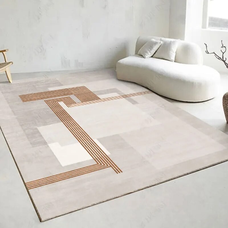 Simple Office, Modern Study, Coffee Table, Carpet, Large Non-slip In Living Room, Bedroom Mat Cover