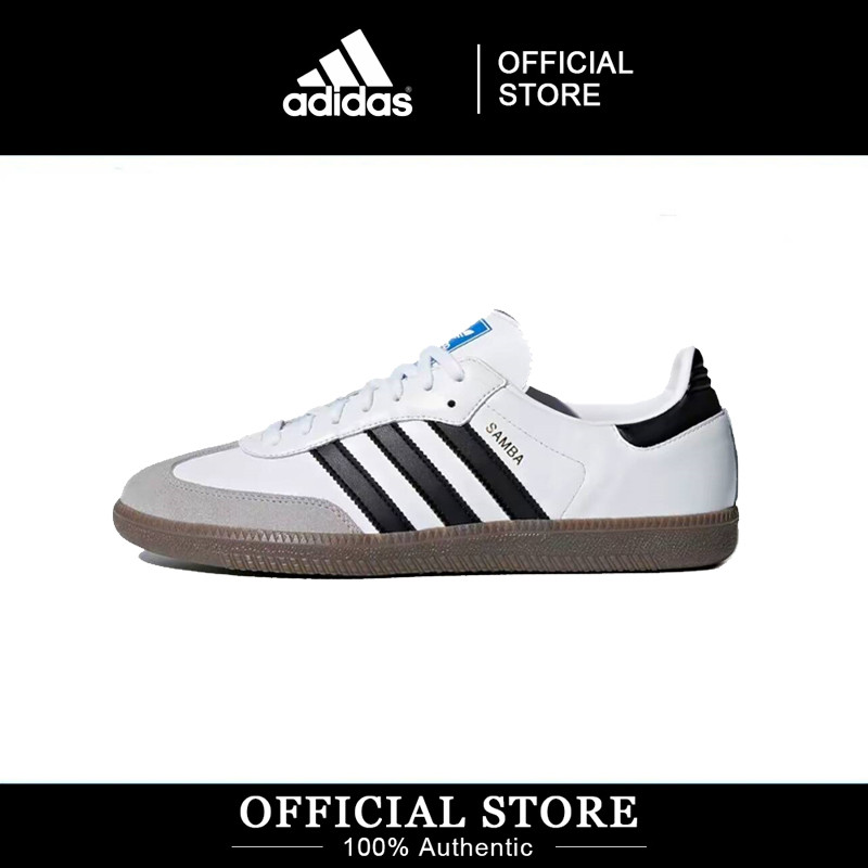 Adidas 100% Originals Samba Black White Gray Low Top Unisex Shoes B75806