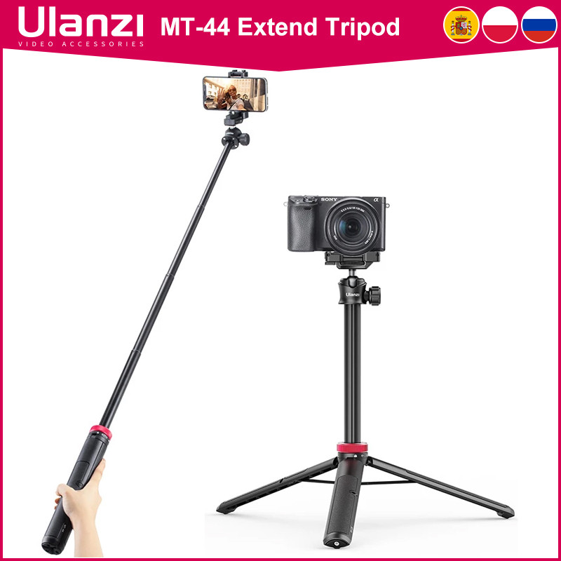 ULANZI TRIPOD MT-44 ขาตั้งกล้องสมาร์ทโฟน Vlog ขาตั้งกล้องรองเท้าเย็นโทรศัพท์ Mount Holder สําหรับขาต