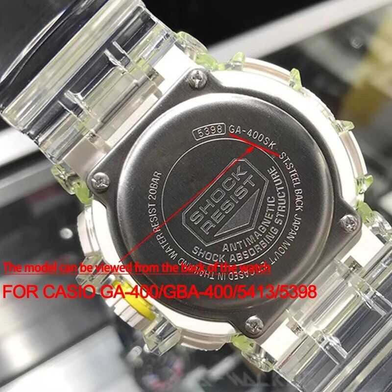 Strap Rin Ga-400 Case For G-Shock Ga400 Gba400 Men's Women Plastic Replacement Waterproof Rubber Ba