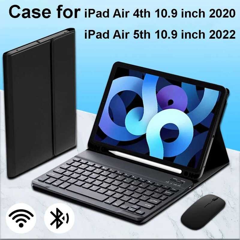 iPad สำหรับคีย์บอร์ด Air 5th 10.9" 2022 A2588 A2589 A2591 รุ่น A2072 A2316 A2324 A2325 10.9"
