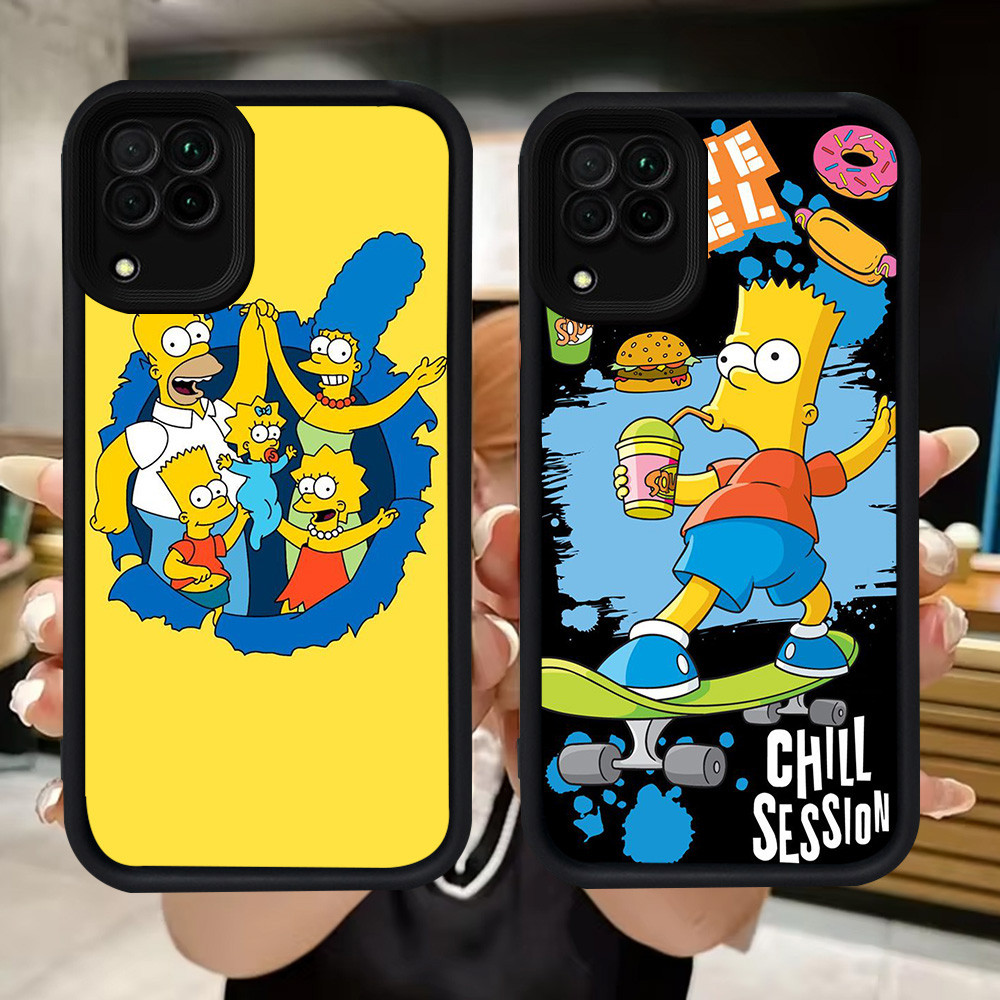 Q76 Simpson soft Casing สําหรับ Samsung F04 A04E M04 J7 Pro A12 A06 A07 A22 A04 A05 J2 Prime 5G