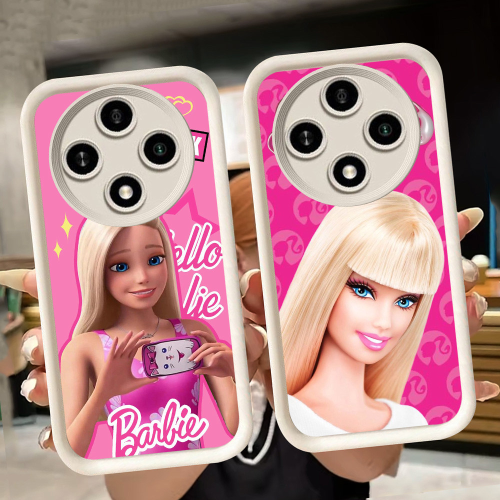 ปลอกอ่อนสําหรับ Xiaomi Redmi 14C POCO C61 C75 A3 A3X X3 NFC X7 Pro 5G สีขาว Q46 Barbie Girl