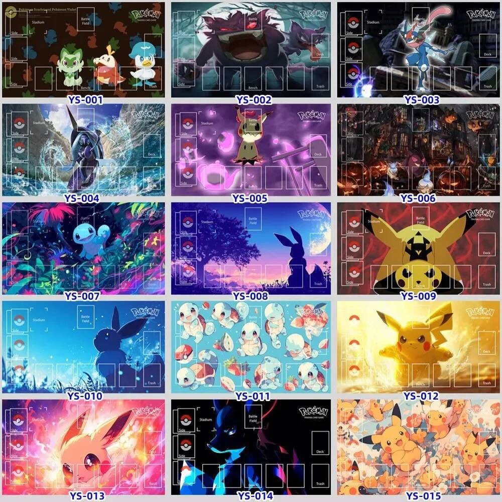 60*35*0.2 ซม.อะนิเมะ Genger Series Combat Card Pads PTCG เฉพาะ Solitaire เกม Mat ของเล่น