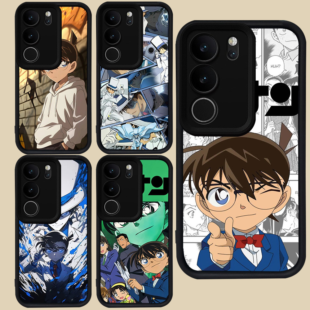 ปลอกสีดําสําหรับ VIVO V27E Y81s Y19S Y200e V40 Lite V29E V27 V29 Y29 Pro Y100 Y81 Y300 5G R78 นักสืบ