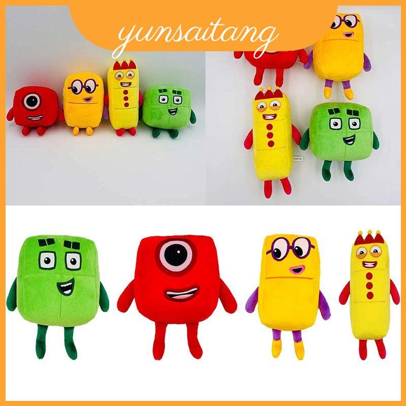 ตุ๊กตาผ้ากํามะหยี่ Numberblocks น่ารักนุ่มและกอดเหมาะสําหรับการเรียนรู้และเล่น