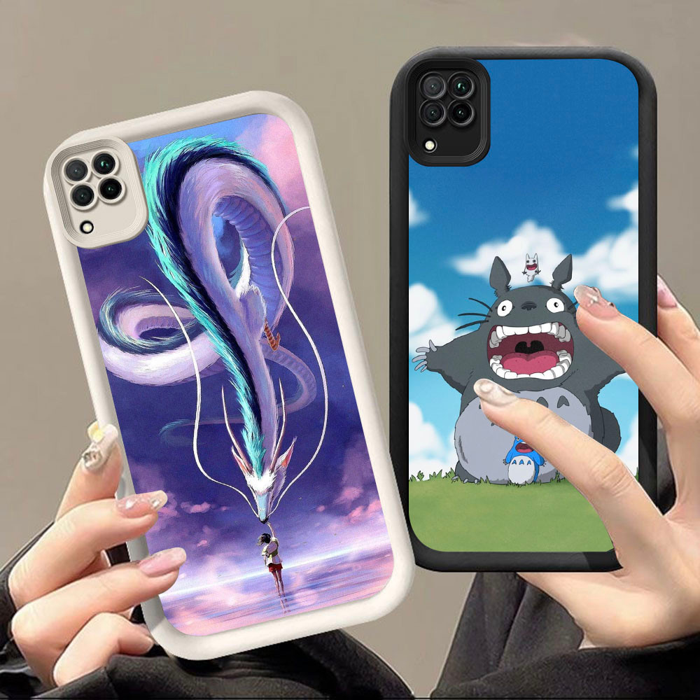 DF-76 Hayao Miyazaki Totoro หรูหราปลอกอ่อนสําหรับ Samsung A12 A22 J2 J4 J6 J7 Prime Pro Plus 5G
