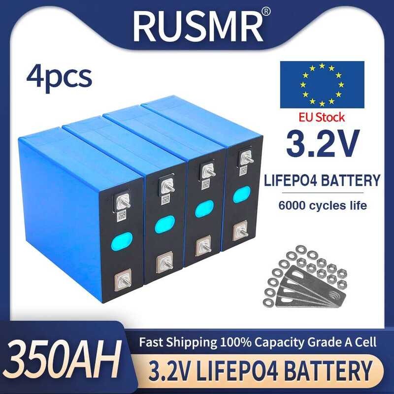 4 ชิ้น ใหม่ 3.2V 350Ah 150Ah 100Ah LiFePO4 ลิเธียมไอออนฟอสเฟต สามารถรวมกันเป็น 12V 24V 36V 48V