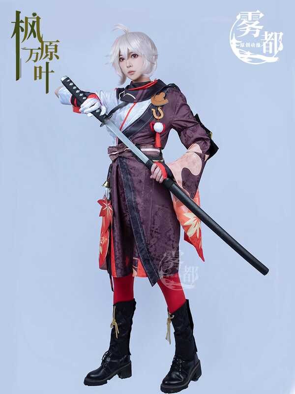 Kito อะนิเมะ Yuanshen Inaba cos ชุด Kamahara Inaba ชุด Samurai คอสเพลย์ผู้ชายชุดว่ายน้ําชุดเต็มชุด