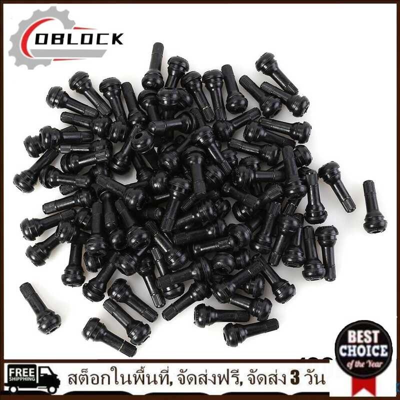 【Local Stock】100Pcs Tr-413 Snap In Short Black Rubber Vae Stems Tr413 Tubeless Vaes s