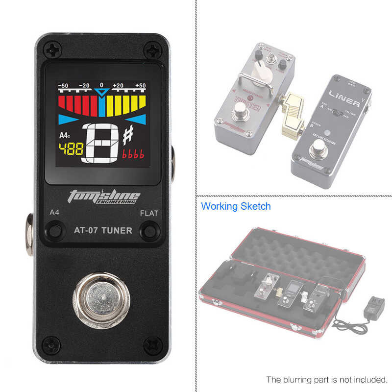 ➧ AROMA At-07 Mini Color Tuner Effect Pedal มินิกีต้าร์ไฟฟ้าเดี่ยวสำห