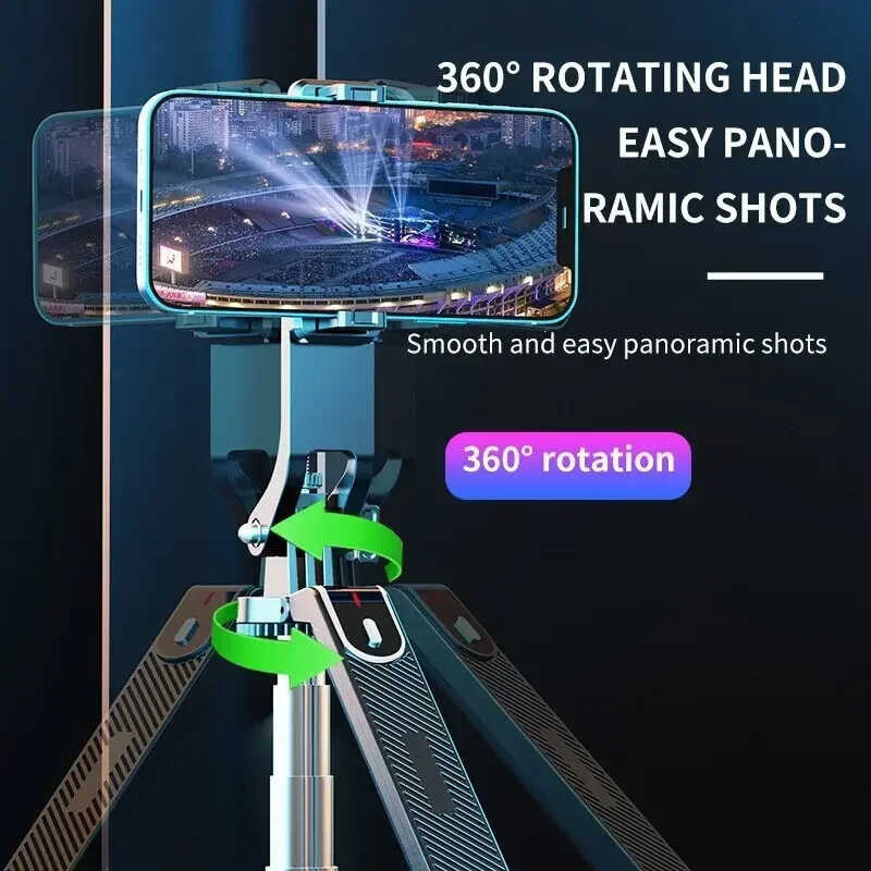 ไม้เซลฟี่ P180 ขาตั้งกล้องไม้เซลฟี่ไร้สาย 1.8M. พับได้มา