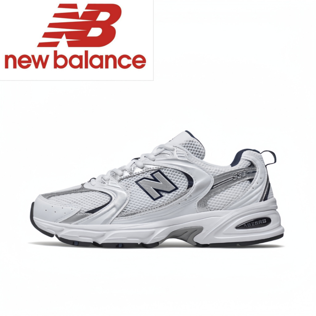 ฟิกเกอร์ New Balance NB 530 SG White silver ของแท้ 100 % sneakers Running shoes style man Woman