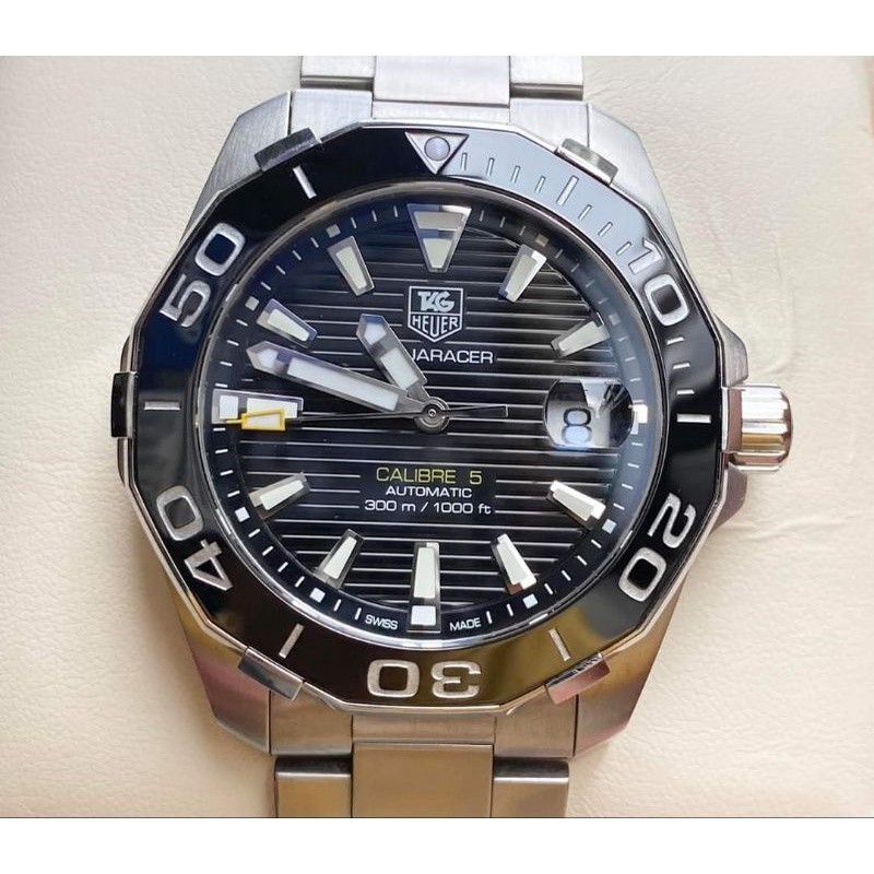 Tag Heuer Aquaracer Black Ceramic Cal . 5 (Way211A) , Dropped In 2015 , ครบกล่อง