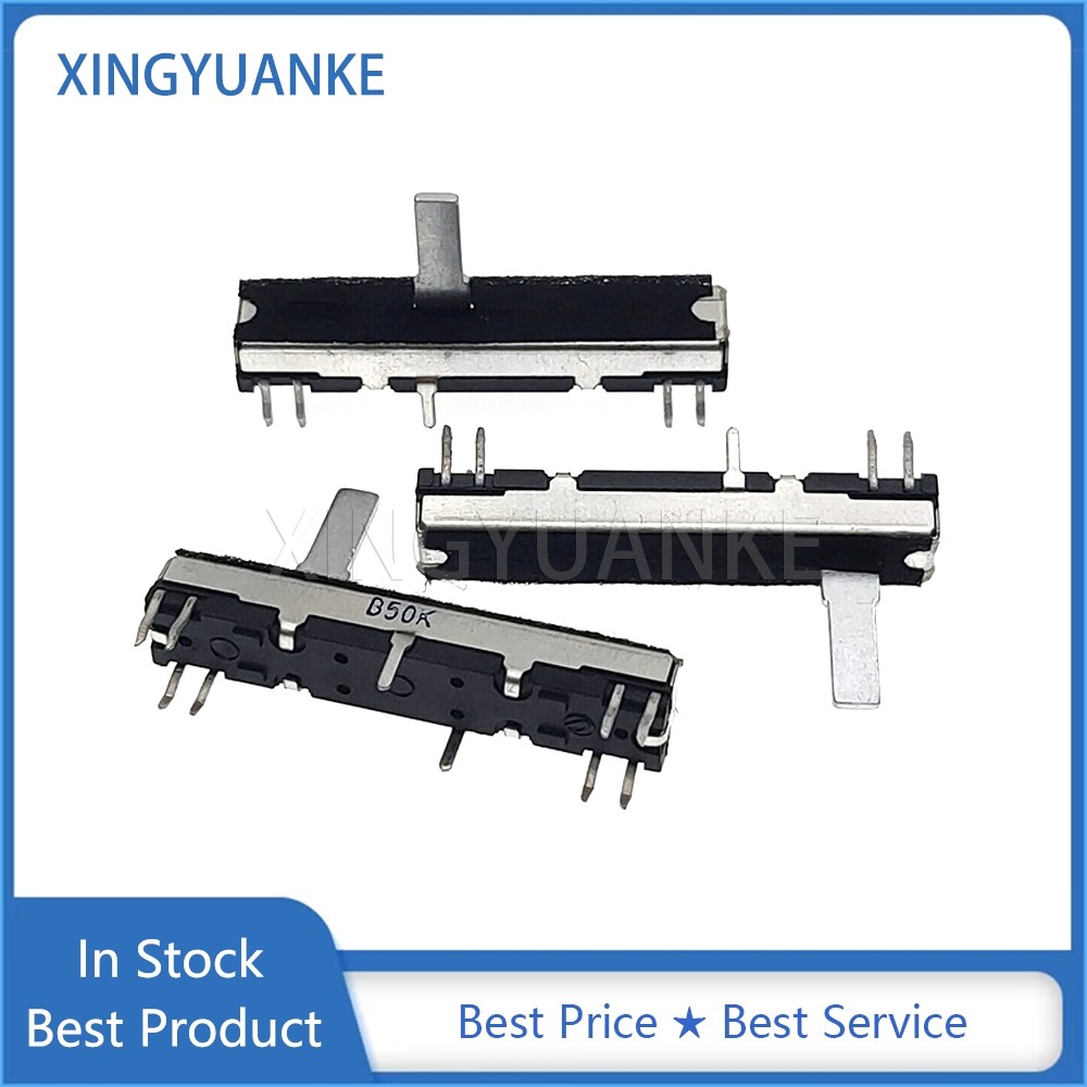 1 ชิ้น/ล็อต 45 มม.Dual Channel ตรงเลื่อน Fader CT670 คีย์บอร์ดอิเล็กทรอนิกส์สไลด์ปริมาณ Potentiomete