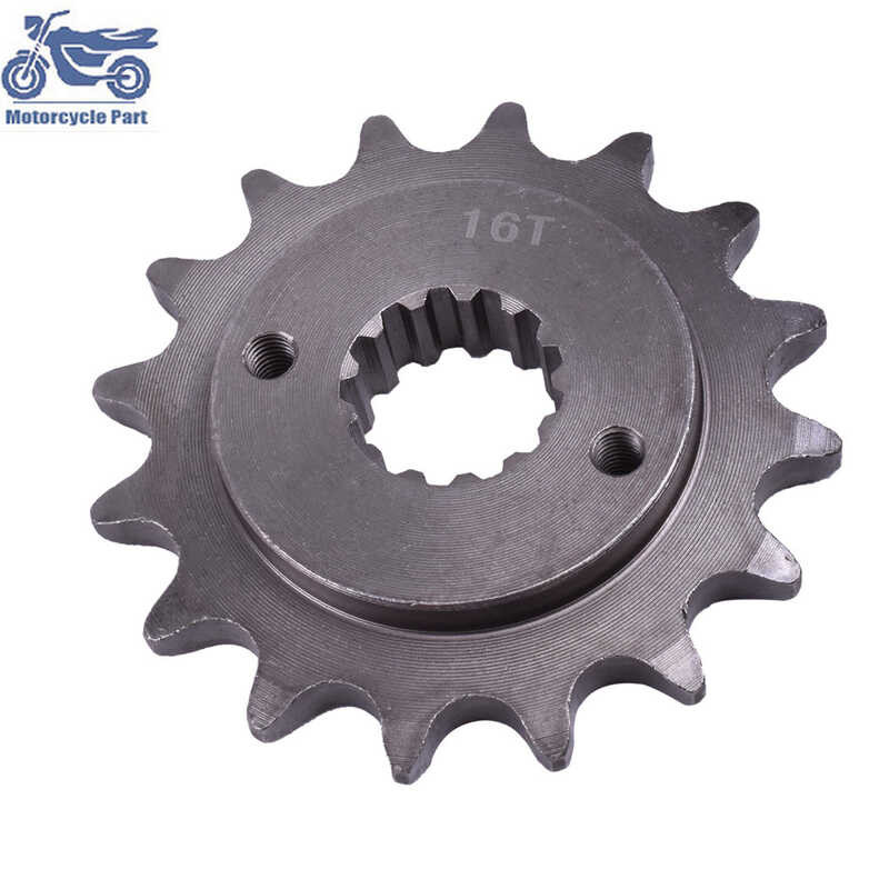 ▩ 525-16T 525 16 ฟัน 16T ขับเคลื่อนเฟืองหน้าสำหรับ Honda Vrx400 Vrx4