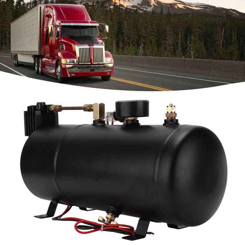 々 12V Air Horns Compressor 3L 150Psi Replacement Modification For Cars Truc Ships Trains