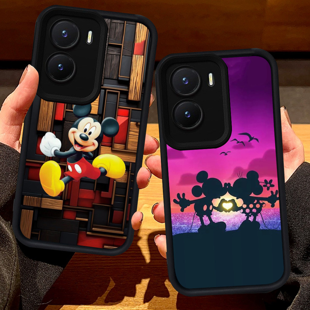 S68 Mickey Mouse Casing สําหรับ VIVO Y75 Y01 T4 IQOO 13 Z10 Z9 Y55 Y22s Y22 Z9X Y15s Y15a Y35 Y16 Y5