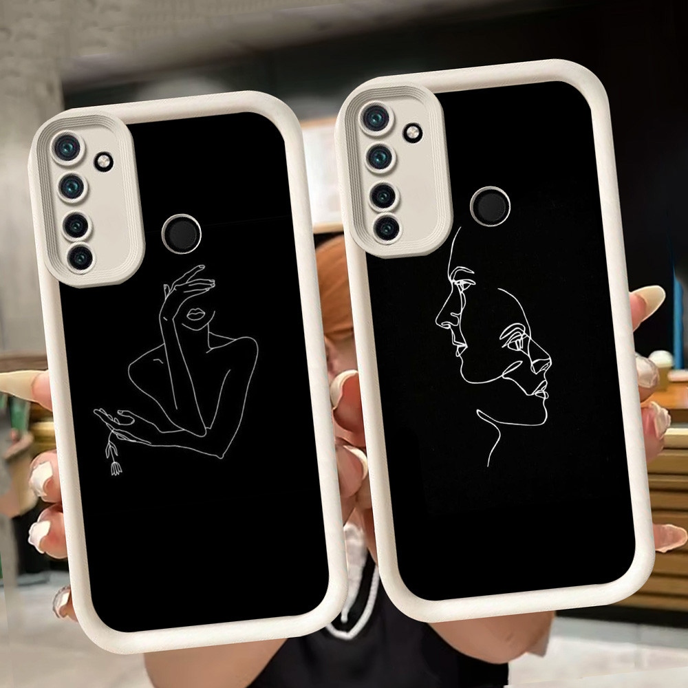 ปลอกอ่อนสําหรับRealme 5i 5s C2s 9i Narzo 10 C75 6i 7i 5 20A 10A C2 C17 14T 14X C71 C73 สีขาวQ68 Simp