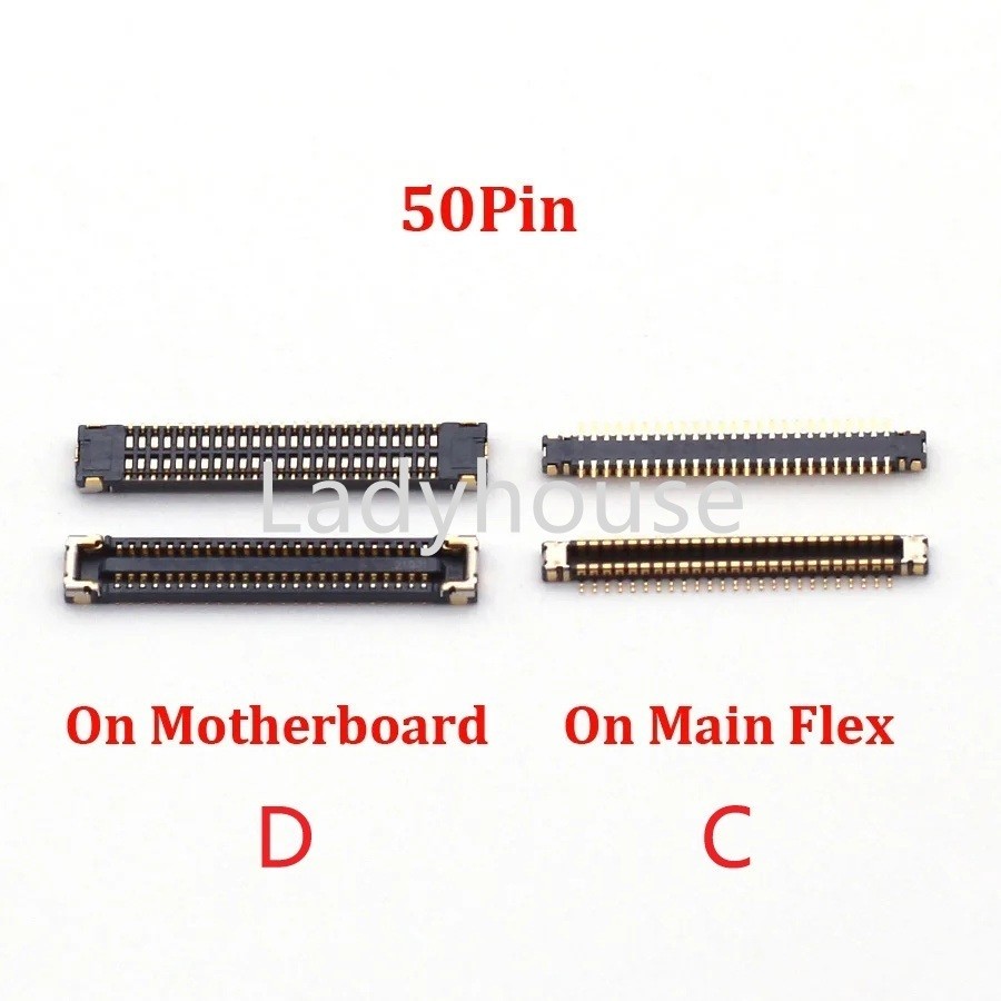 ชาร์จ Usb Charger พอร์ต Flex FPC Connector Plug สําหรับ Xiaomi Redmi หมายเหตุ 8 Pro 50 Pin FPC Conne