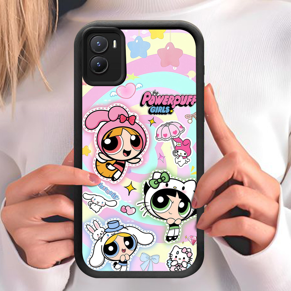 NA-94 Powerpuff Girls เคสกันกระแทกสําหรับ VIVO Y16 Y35 Z9 Y02S Y56 IQOO Y28 Y17S Z9X