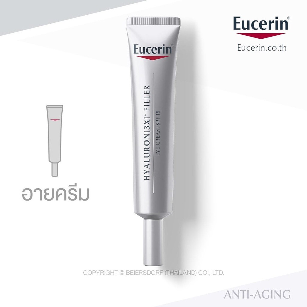 Eucerin Eye Cream / Eucerin Hyaluron 3X + Filler Eye Cream SPF 15 15 ml.