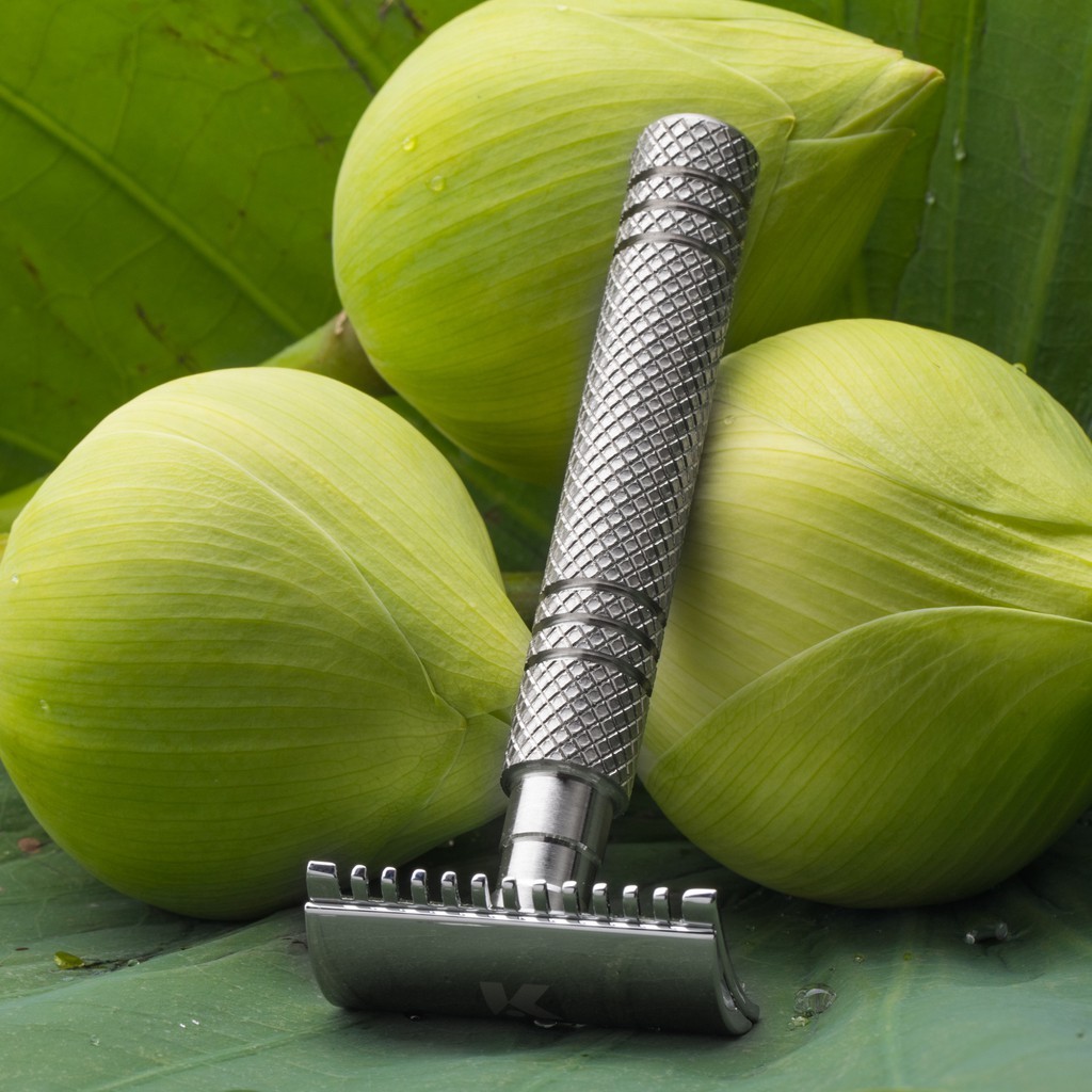 KAME (คาเมะ) รุ่น KMS95 มีดโกนพระ ด้ามสแตนเลส304 มีดโกนปลงผม