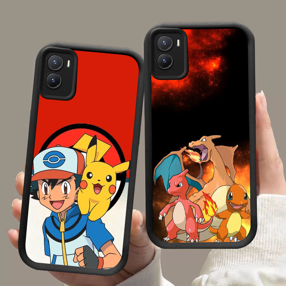 MK-92 Pokemon ปลอกซิลิโคนอ่อนนุ่มสําหรับ VIVO Y16 Y35 Z9 Y02S Y56 IQOO Y28 Y17S Z9X