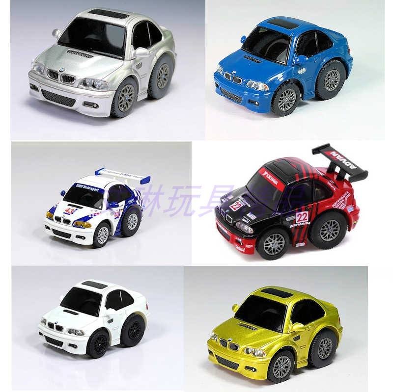 TinyQ Micro Shadow BMW BMW M3 E46 Silver Blue White Yellow Advan Alloy Chassis Steering Q Car Out of