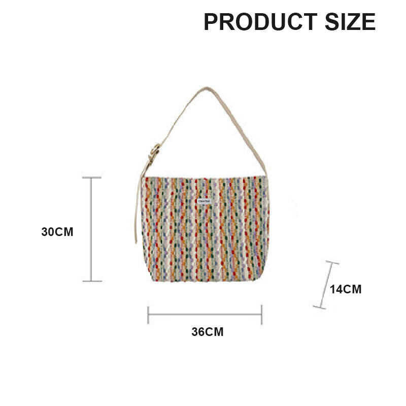 Jack Deere Canvas Women's Large Capacity Shoulder Class Commuter Tote Bag